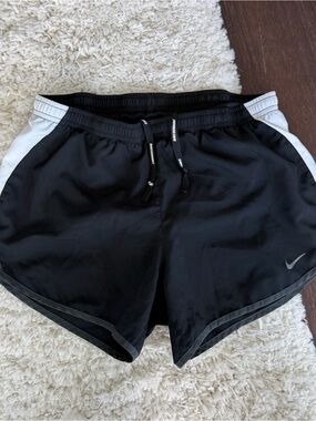 Nike Running Black & White 3” Dri Fit Shorts
